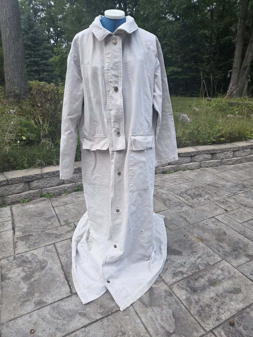 Vtg Broken Spear Cattle Co. Long Ranch Coat Men’s L Duster Trench Workwear